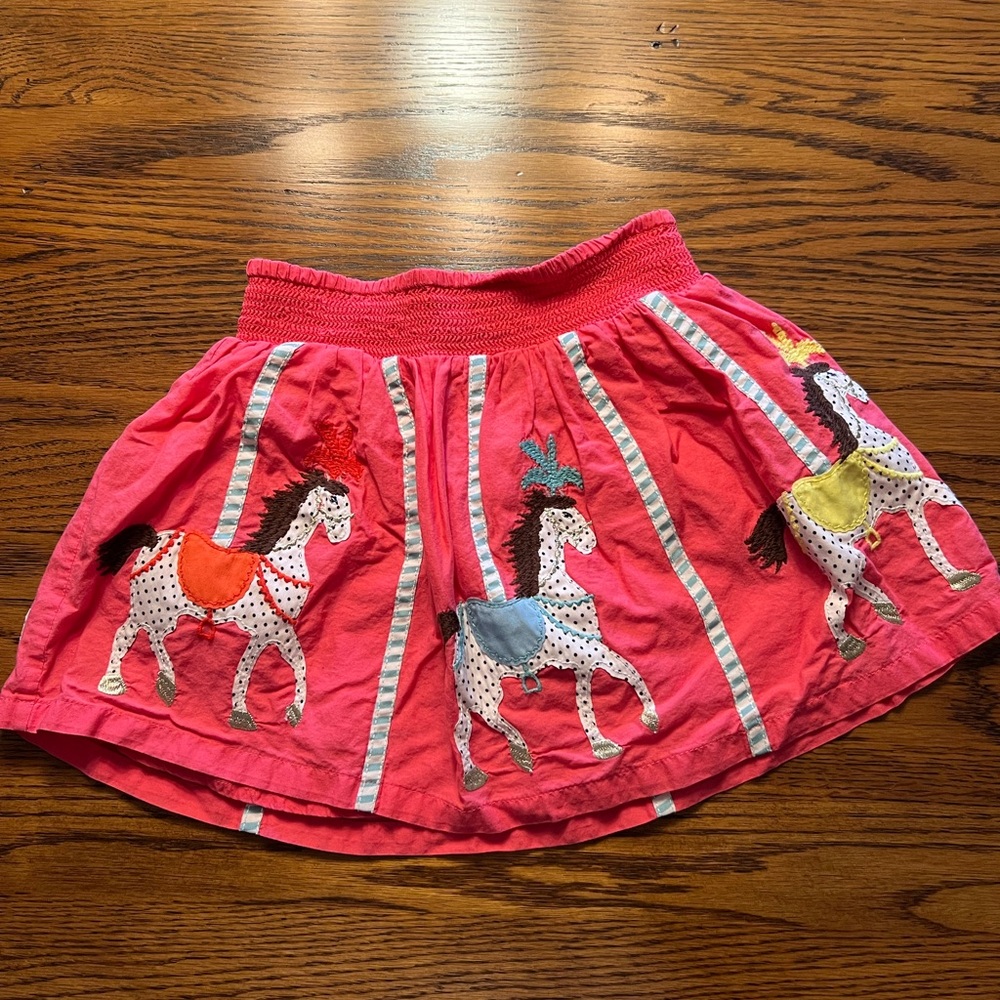 Mini Boden Horse Carousel Skirt